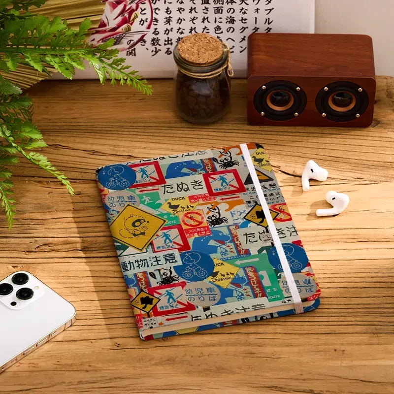 Kyoto-Lion Playful Urban Sign Notebook