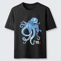 Kyoto-Lion Watercolor Blue Octopus Classic T-Shirt
