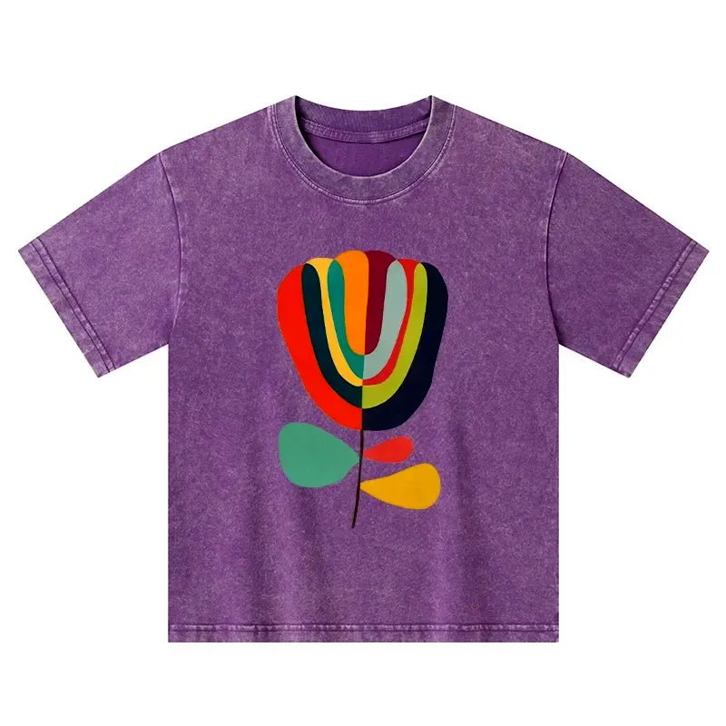 Washed Minimalist Kids T-Shirt for Daily Wear