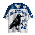 Funny Crow Drinking Coffee Mesh Jersey