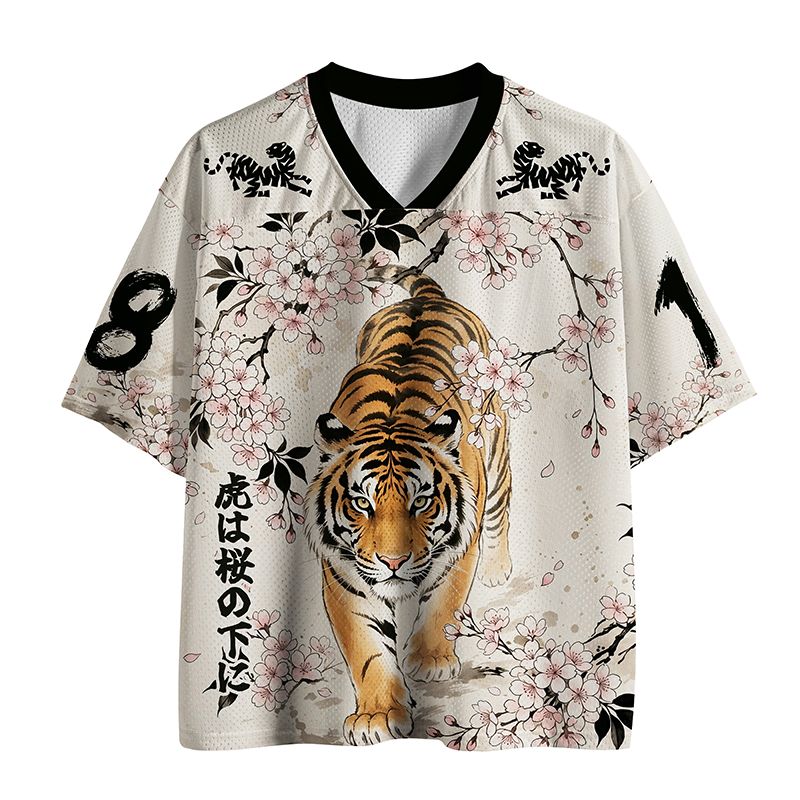 Kyoto Lion Mesh Jersey for Daily Wear
