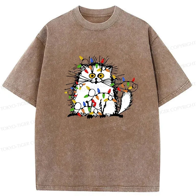 Retro Japanese Cat T-Shirt On Sale
