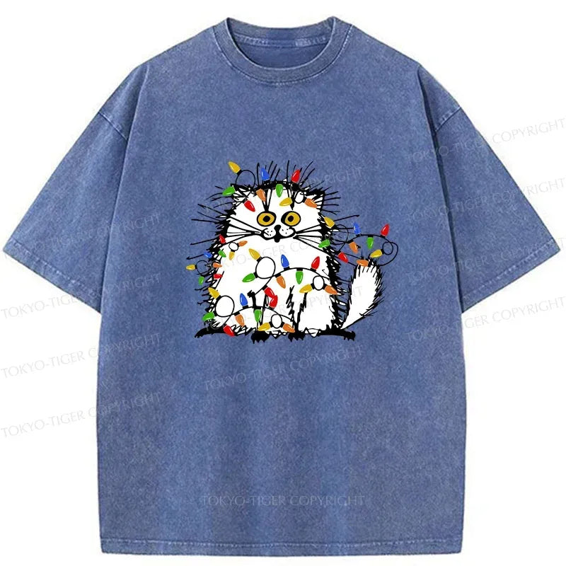 Retro Japanese Cat T-Shirt On Sale