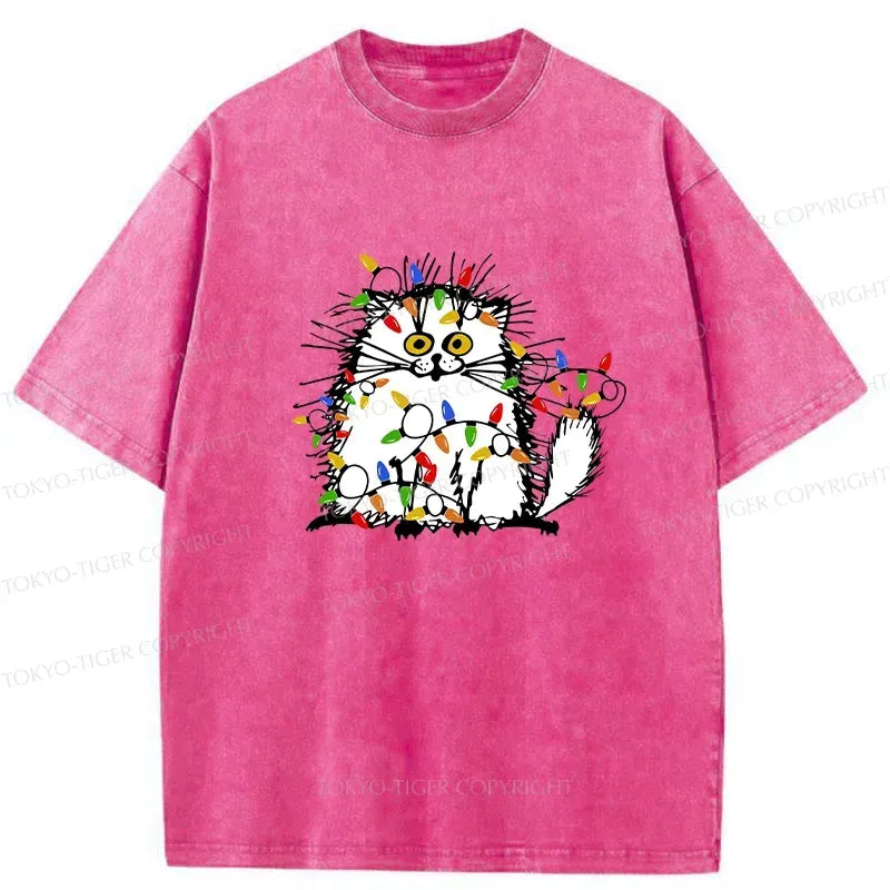 Ukiyo-e Cat T-Shirt for Daily Wear