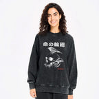 soft cotton skull print sweatshirt gift