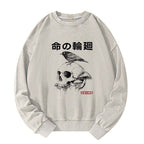 soft cotton skull print sweatshirt gift
