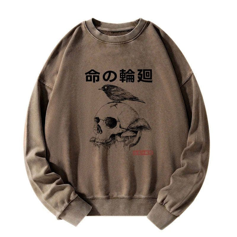 washed unisex sweatshirt for daily wear