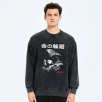 soft cotton skull print sweatshirt gift