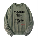 washed unisex sweatshirt for daily wear