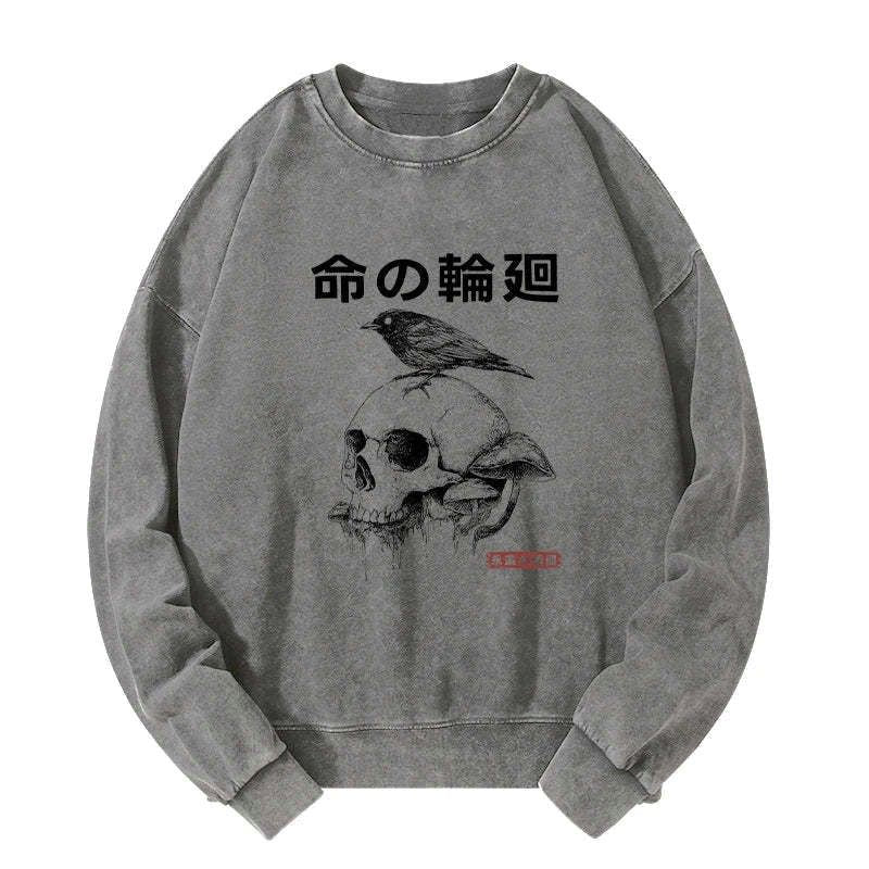 soft cotton skull print sweatshirt gift