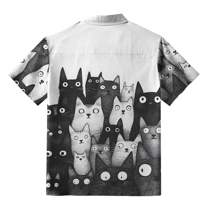 Trendy Cat Hawaiian Shirt for Gift