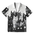 Japanese Funny Cat Hawaiian Shirt