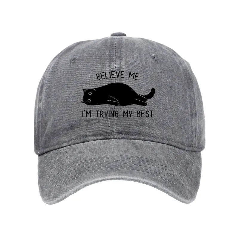 vintage washed cap for daily wear