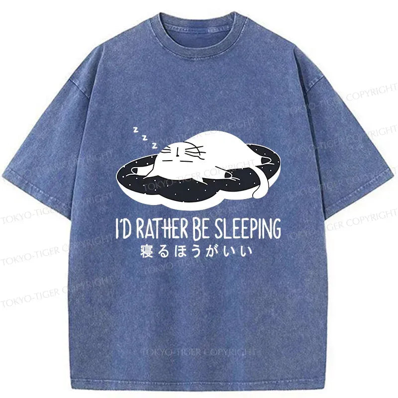 Kyoto lion washed t-shirt for daily wear