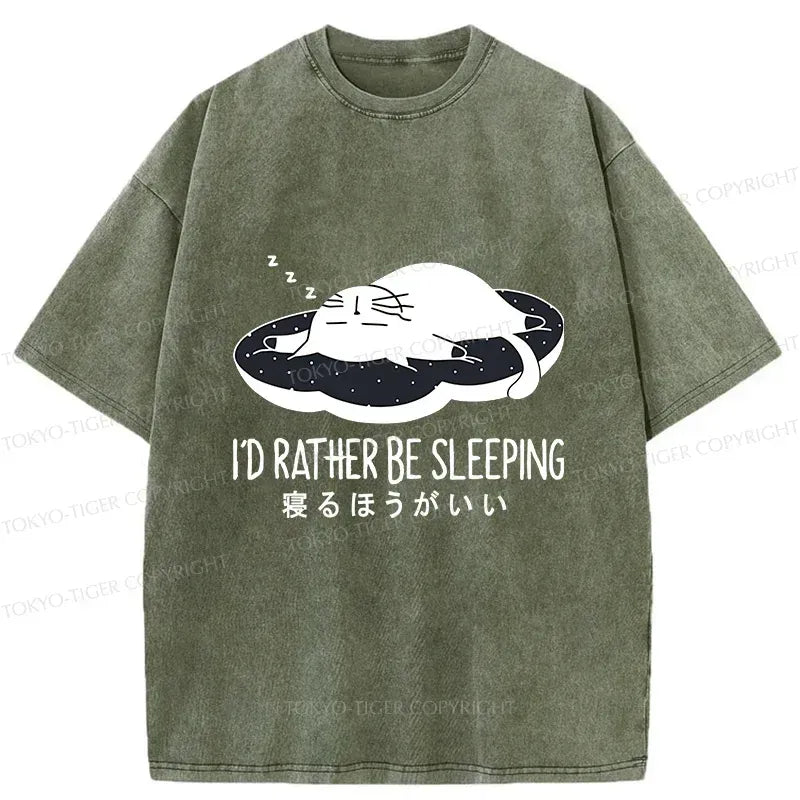 Kyoto lion washed t-shirt for daily wear