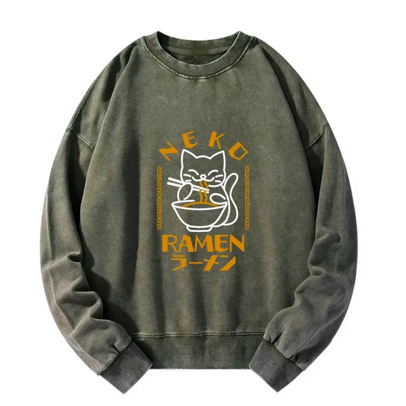 kyoto lion cat ramen sweatshirt