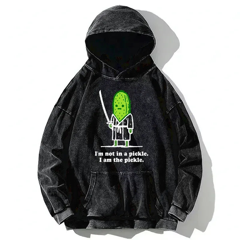 Washed Japanese Samurai Hoodie for Street Style