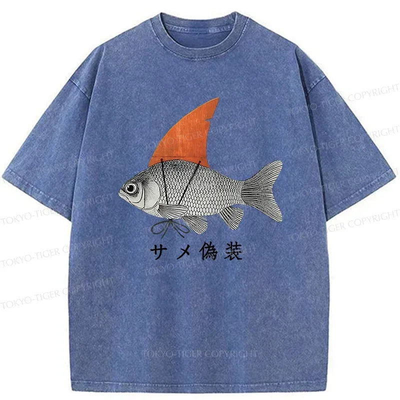 Kyoto-Lion Fish Disguise Washed T-Shirt