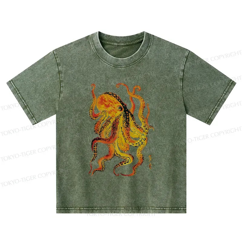 Washed Vintage Kids Tee for Summer