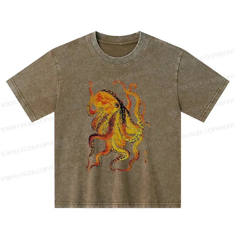 Kids Japanese Octopus T-Shirt on Sale