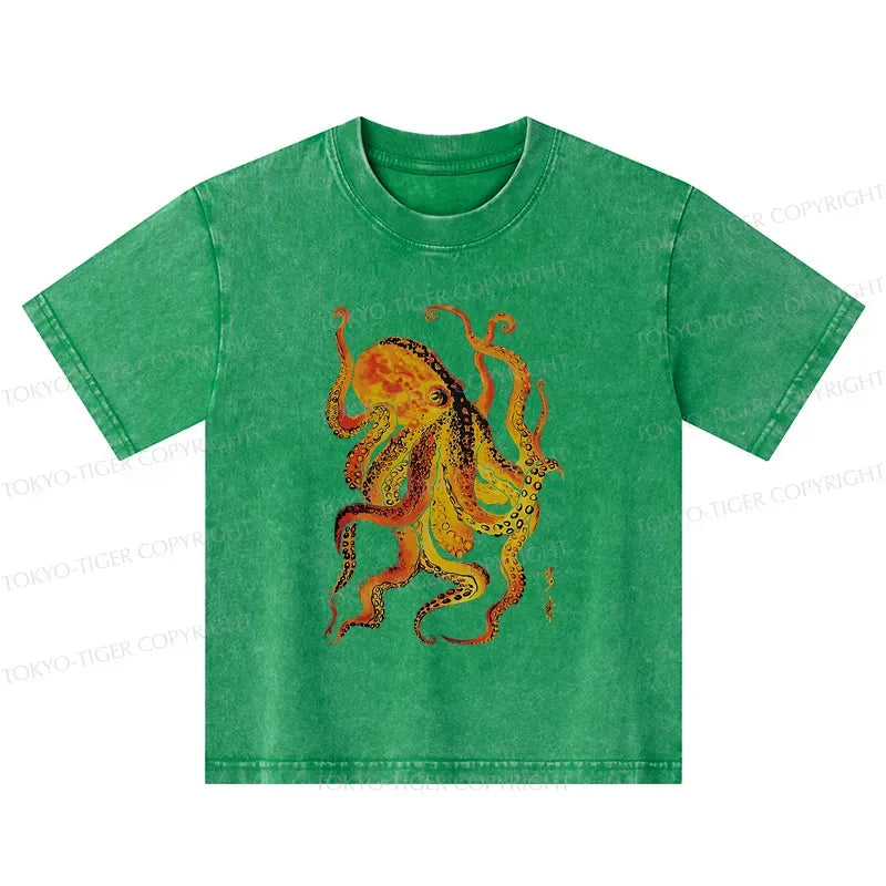 Kids Japanese Octopus T-Shirt on Sale
