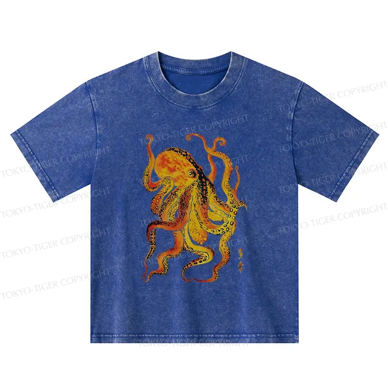 Washed Vintage Kids Tee for Summer