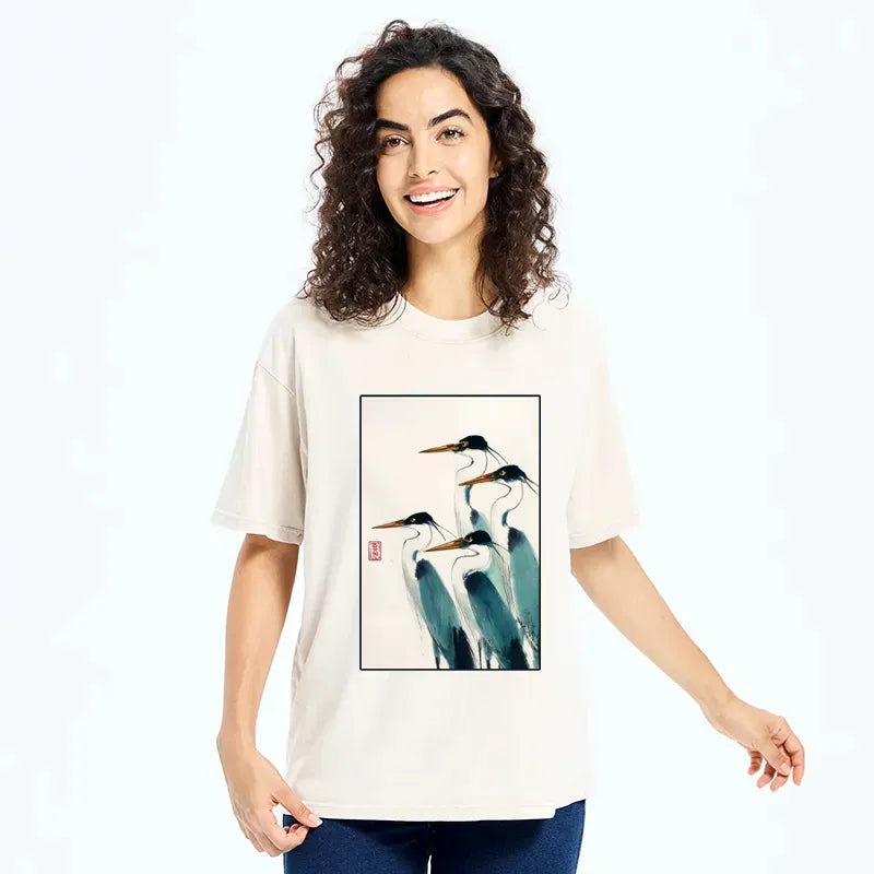 Kyoto-Lion Ukiyo-e Tee for Street Style