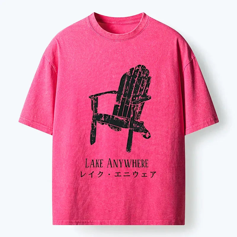 Japanese Washed T-Shirt for Casual Wear