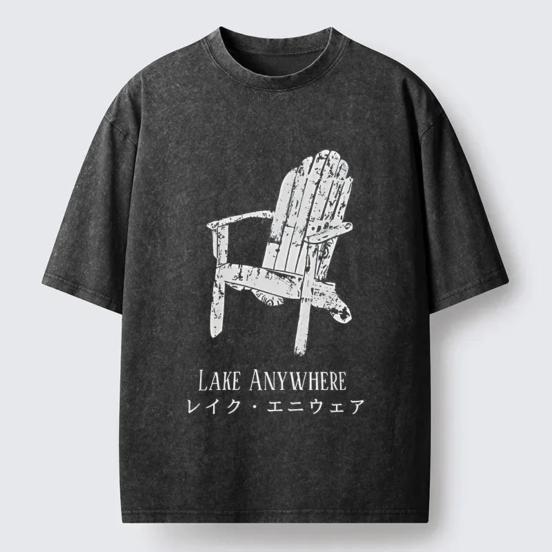 Japanese Washed T-Shirt for Casual Wear
