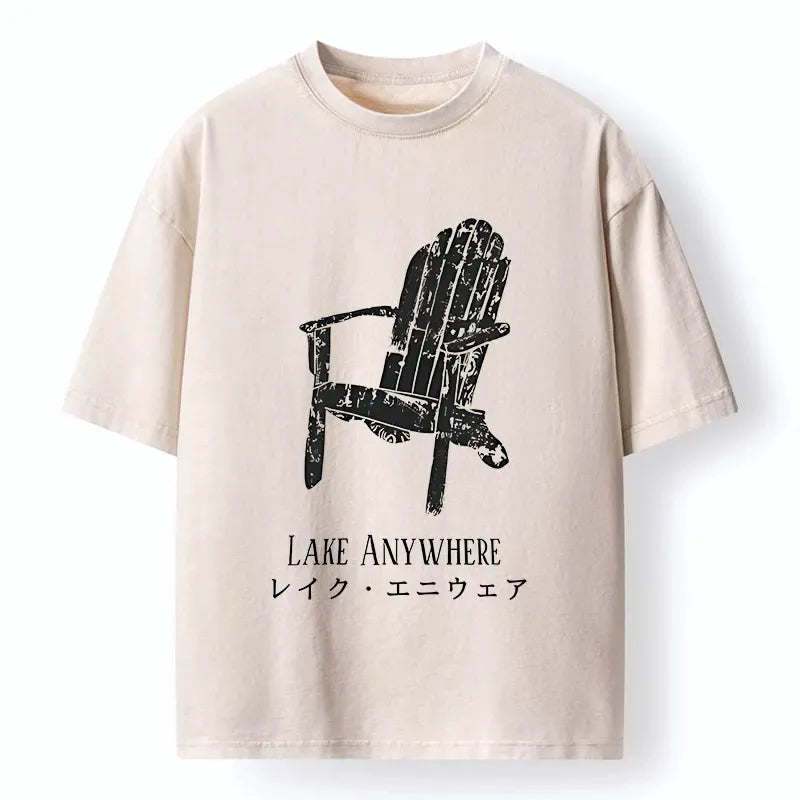 Japanese Washed T-Shirt for Casual Wear