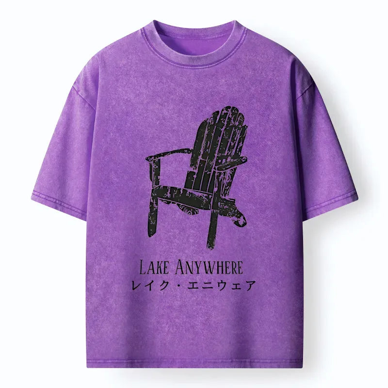 Japanese Washed T-Shirt for Casual Wear