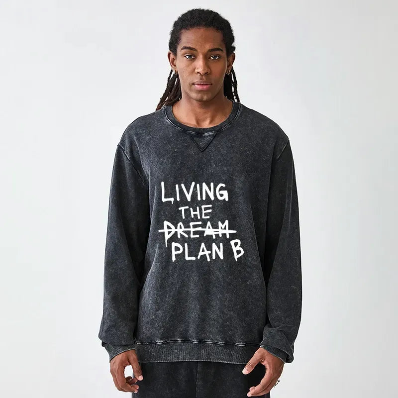 Kyoto-Lion Implement Plan B Washed Terry Sweatshirt