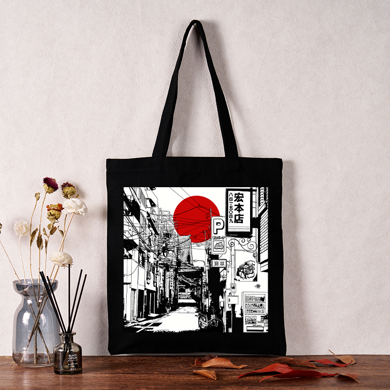 Kyoto-Lion Sunrise On The Street Tote Bag