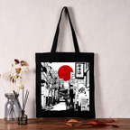 Kyoto-Lion Sunrise On The Street Tote Bag