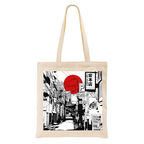 Kyoto-Lion Sunrise On The Street Tote Bag