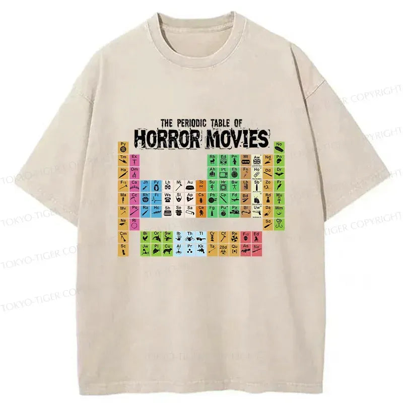 Kyoto-Lion Horror Elements Washed T-Shirt