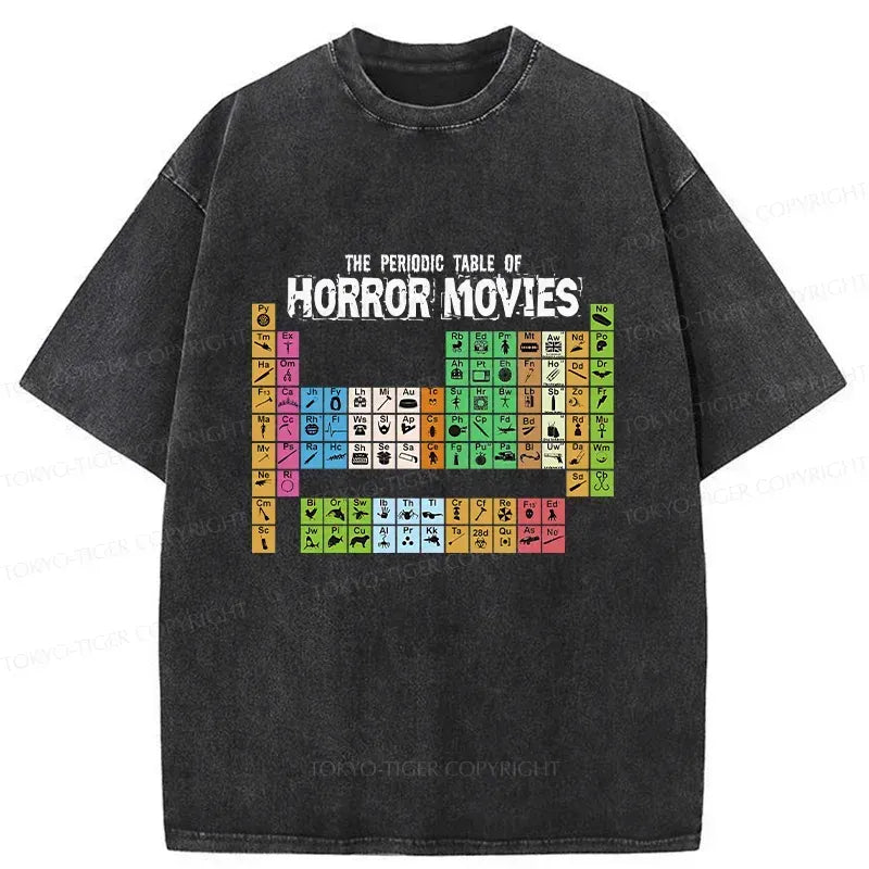 Kyoto-Lion Horror Elements Washed T-Shirt