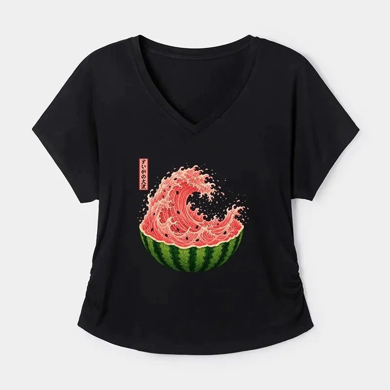 Japanese Ukiyo Wave T-Shirt for Summer