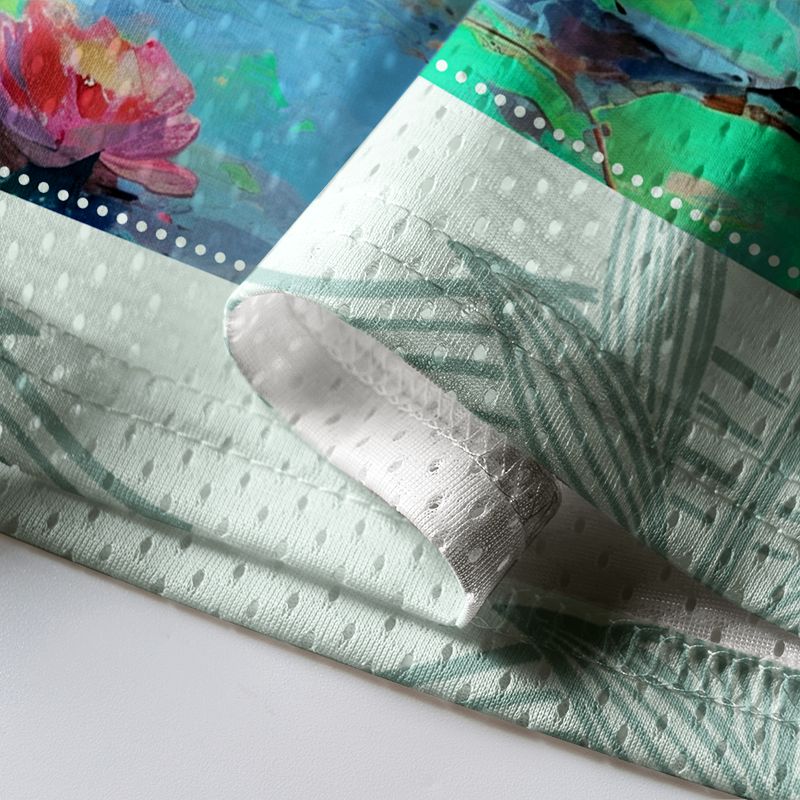 Kyoto-Lion Water Lily & Cat #22 Mesh Jersey