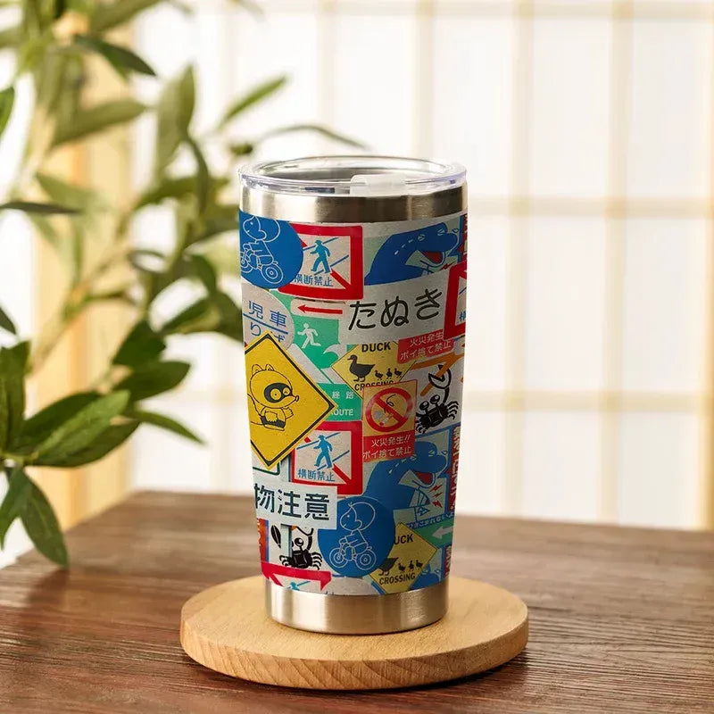 Kyoto-Lion Playful Urban Sign 20oz Tumbler
