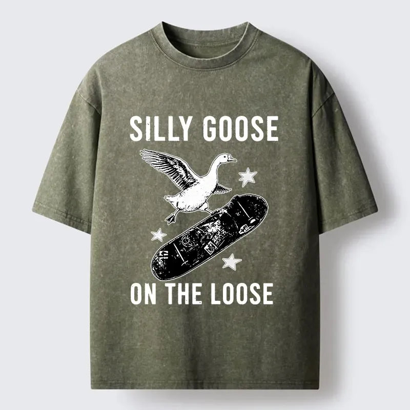 Cool Goose Skateboard T-Shirt for Daily Wear