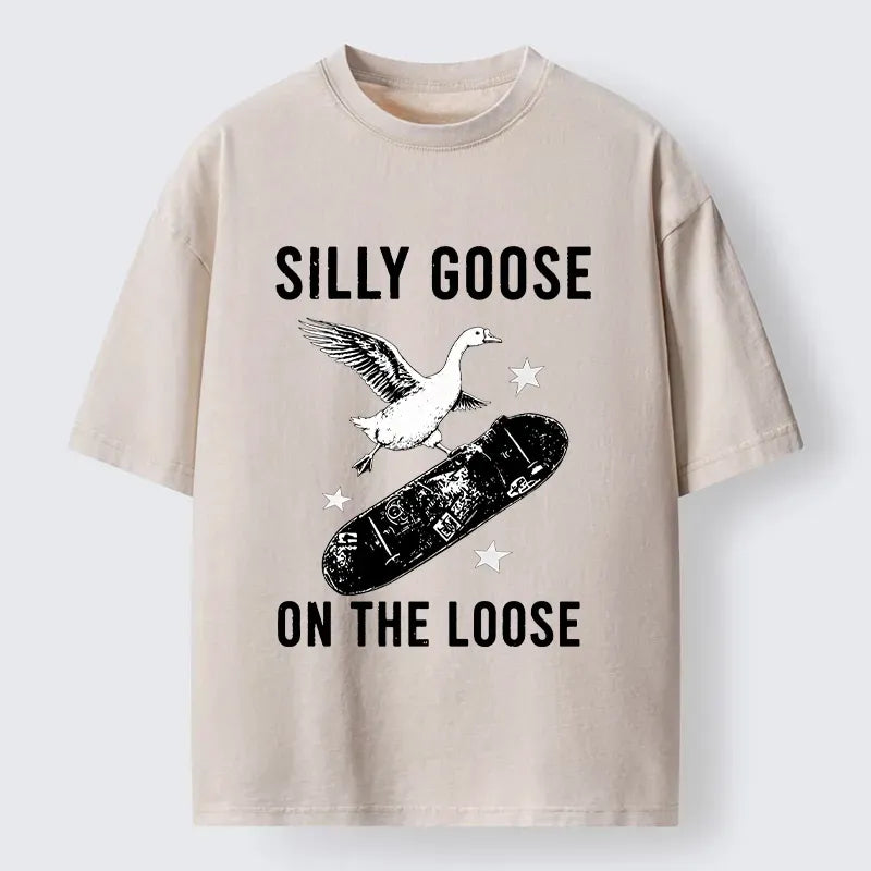 Washed Japanese T-Shirt with Vintage Style