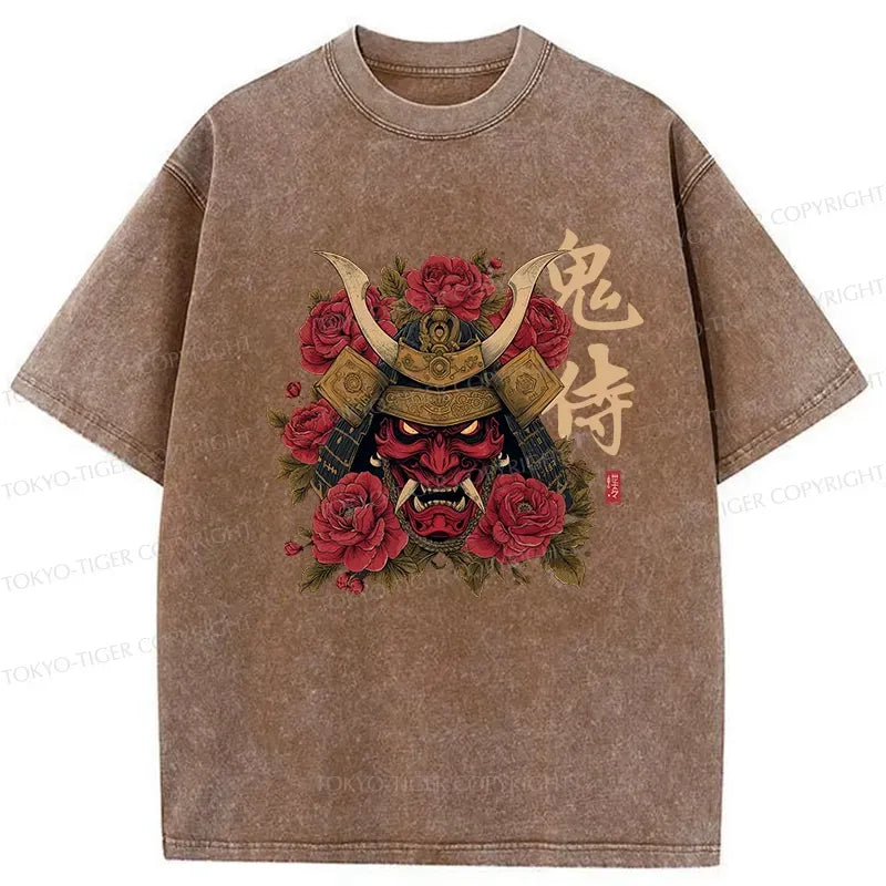 Washed Samurai T-Shirt Free Shipping