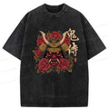 Japanese Rose Ghost Samurai T-Shirt