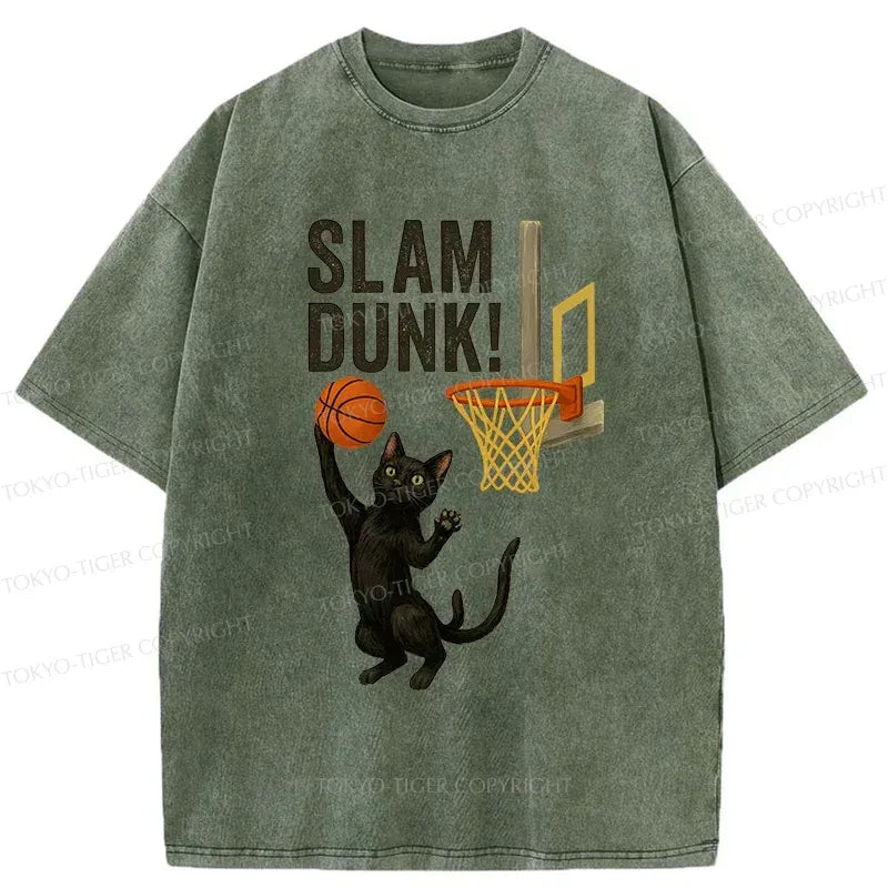 Japanese Vintage Black Cat Tee for Streetwear