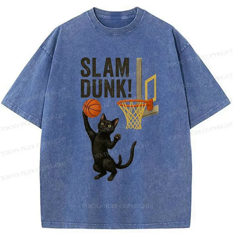 Kyoto-Lion Black Cat Is Shooting Washed T-Shirt