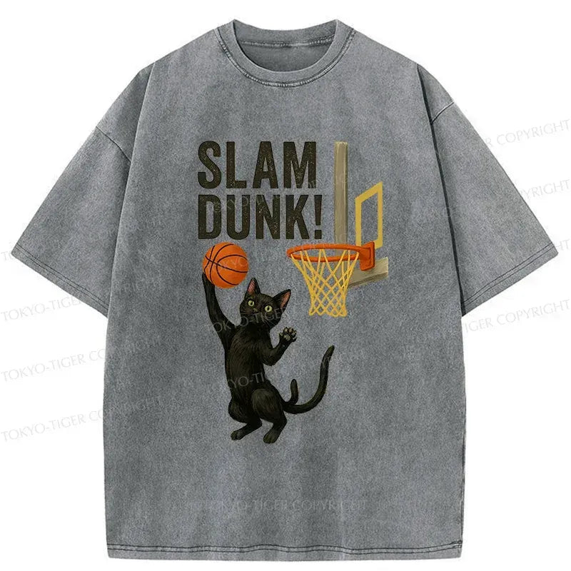 Japanese Vintage Black Cat Tee for Streetwear