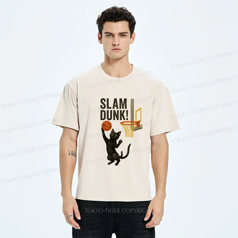 Comfortable Black Cat T-Shirt for Summer