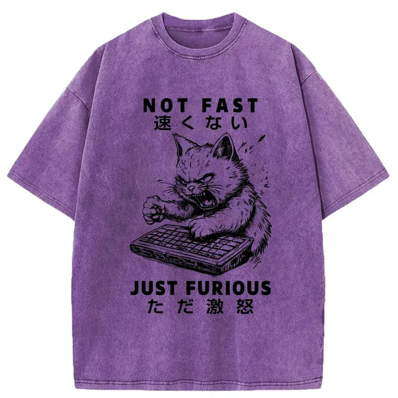 kyoto lion not fast just furious t-shirt