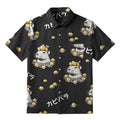 Kyoto-Lion Cute Capybara And Lemon Button-up Shirt